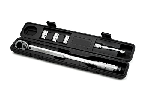 Klucz dynamometryczny 1/2" 40–210 Nm z 3 nasadkami