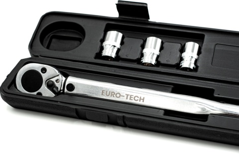 Klucz dynamometryczny 1/2" 40–210 Nm z 3 nasadkami