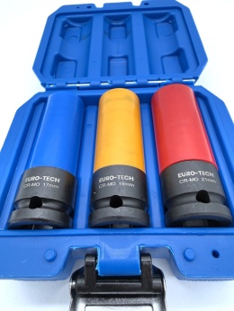 Nasadki udarowe do felg aluminiowych 3 szt. 17 mm, 19 mm, 21 mm