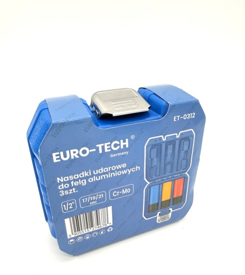 Nasadki udarowe do felg aluminiowych 3 szt. 17 mm, 19 mm, 21 mm