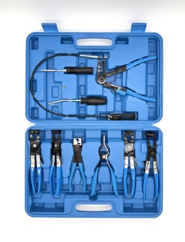 Zestaw szczypiec do opasek zaciskowych 9 szt.